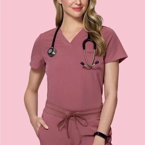 Women's Mauve Scrub Set